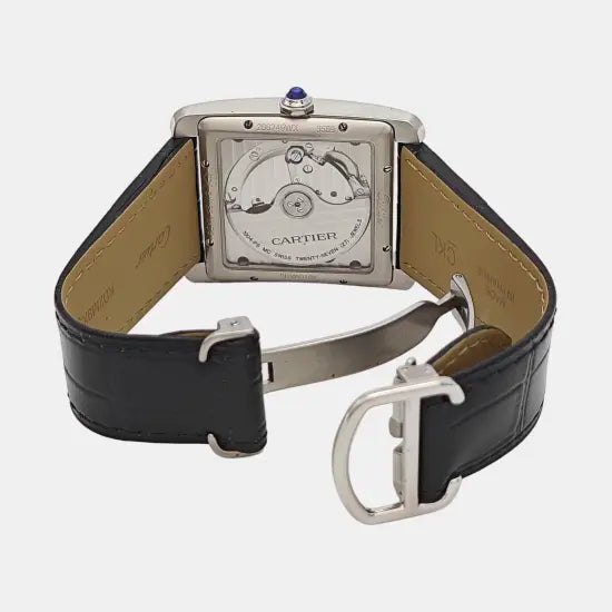 PREMIERE Reloj de cuarzo de acero inoxidable negro de 20 mm