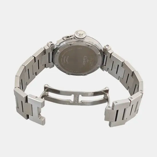 PREMIERE Reloj de cuarzo de acero inoxidable negro de 20 mm