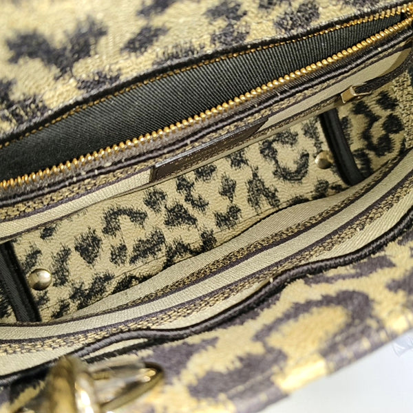 Lady Dior Medium Fabric Beige