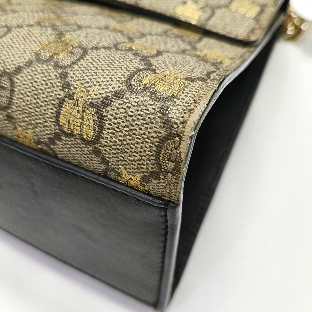 Authenticated pre-owned  Padlock Small Monogram Coated Canvas Beige - Shoulder Bag at Looply