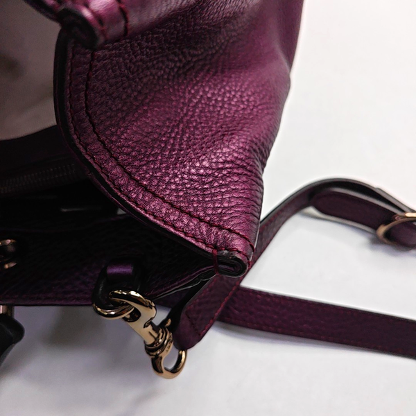 Authenticated pre-owned  Bamboo 1947 Calfskin Burgundy - Shoulder Bag at Looply