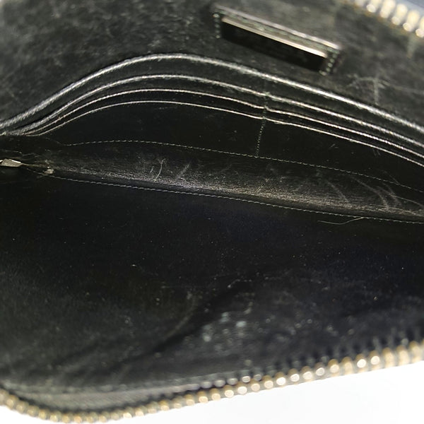 Saffiano Calfskin Clutch Black