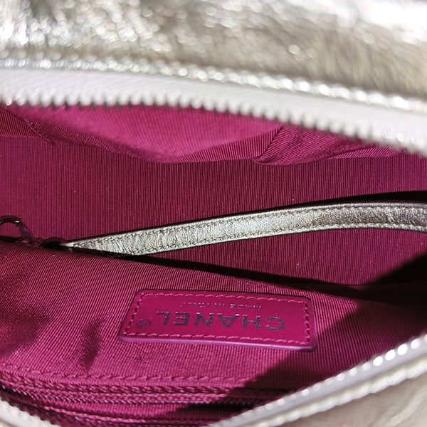 Authenticated pre-owned  Gabrielle Small Quilted Calfskin Gold - Shoulder Bag at Looply