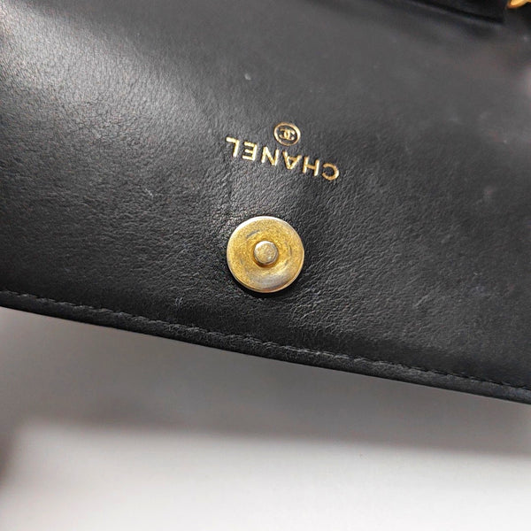 Authenticated pre-owned  Classic Flap Small Quilted Calfskin Black - Shoulder Bag at Looply