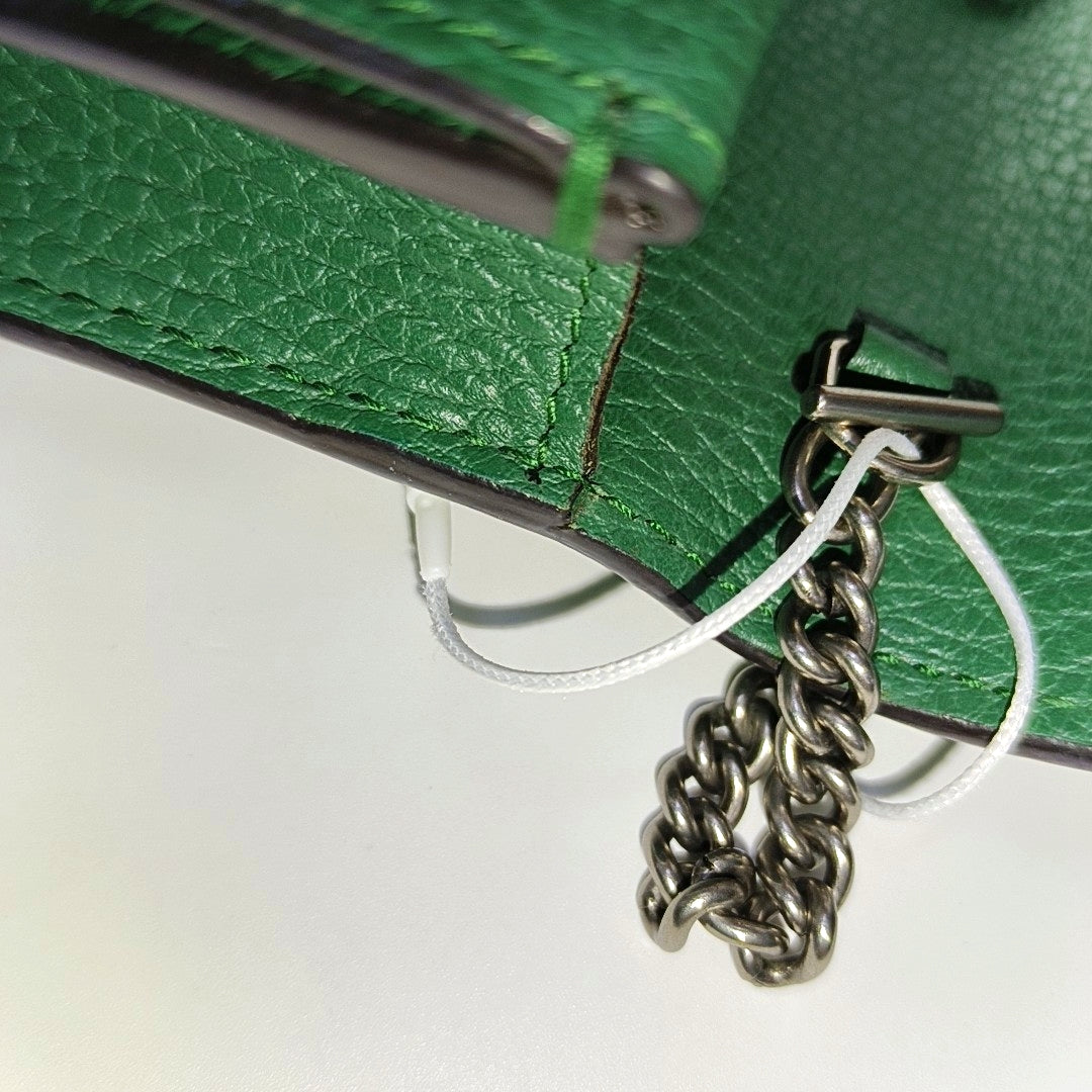 Authenticated pre-owned  Dionysus Super Mini Calfskin Green - Shoulder Bag at Looply