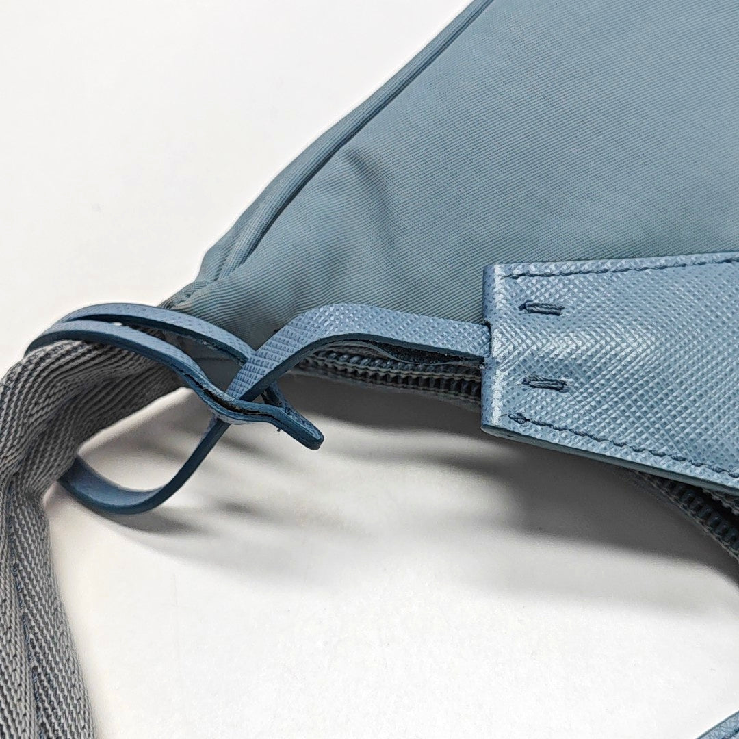 Authenticated pre-owned  Reedition2000 Mini Nylon Blue - Top Handle Bag at Looply