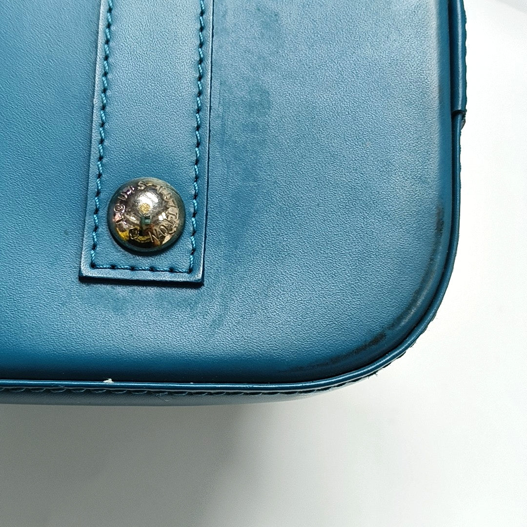 Authenticated pre-owned  Alma PM Epi Blue - Top Handle Bag at Looply