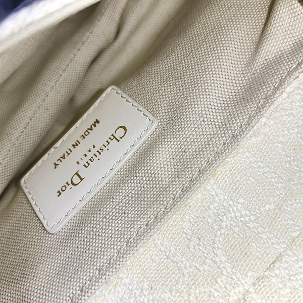 Authenticated pre-owned  Saddle Mini Canvas White - Top Handle Bag at Looply