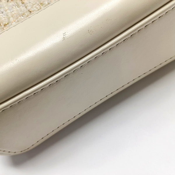 Authenticated pre-owned  Gabrielle Small Quilted Wool Beige - Shoulder Bag at Looply