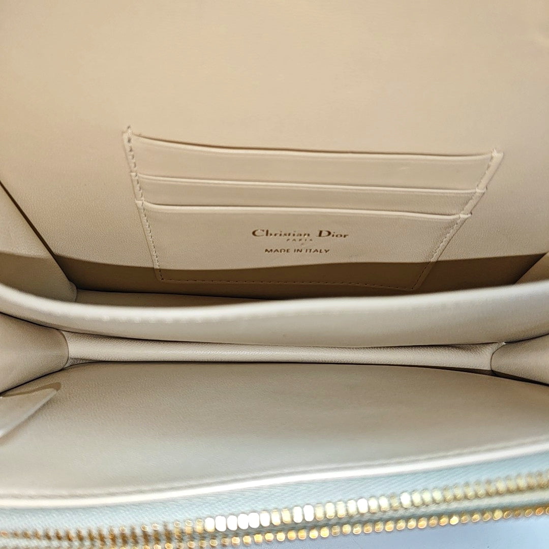 Miss Caro Mini Cannage Lambskin Gray