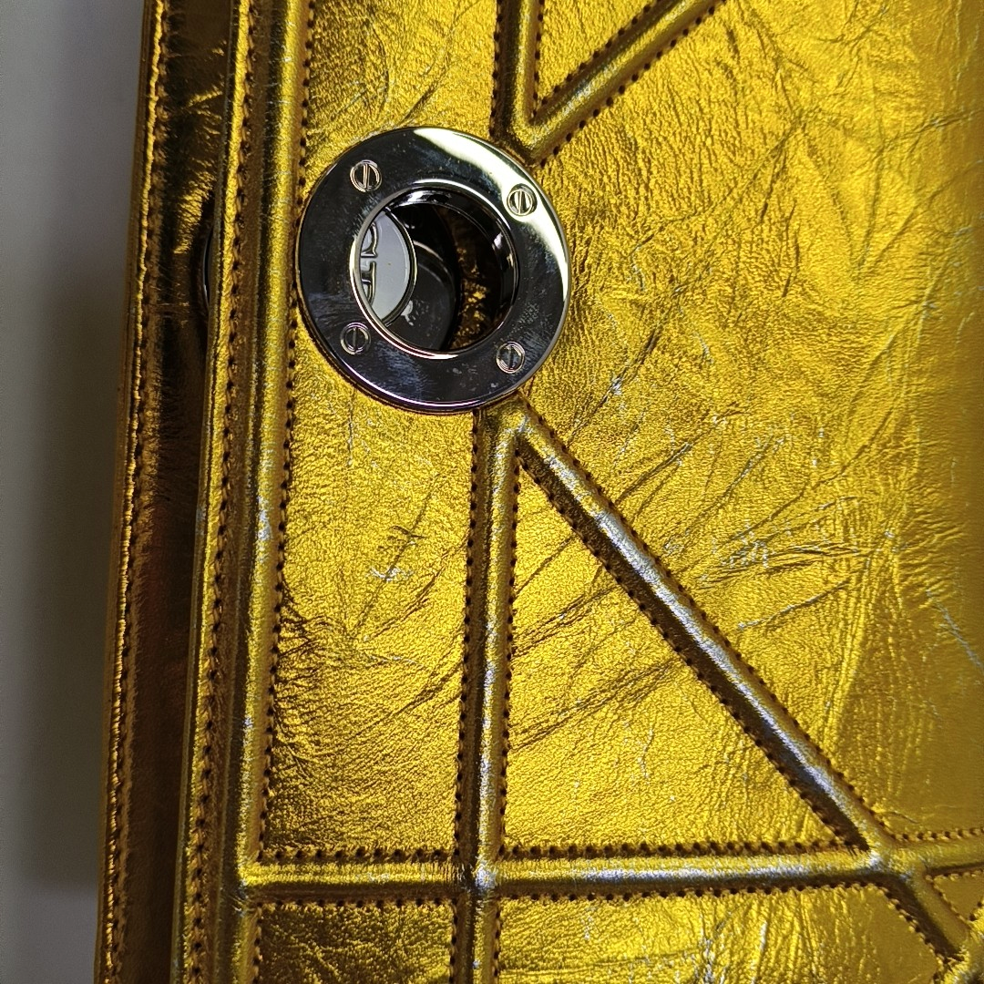 Authenticated pre-owned  Diorama Small Calfskin Yellow - Shoulder Bag at Looply