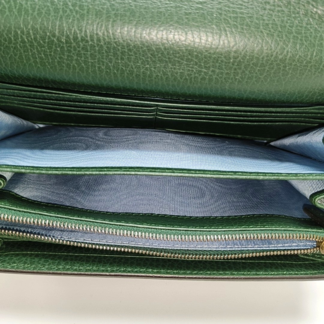Authenticated pre-owned  Dionysus Super Mini Calfskin Green - Shoulder Bag at Looply