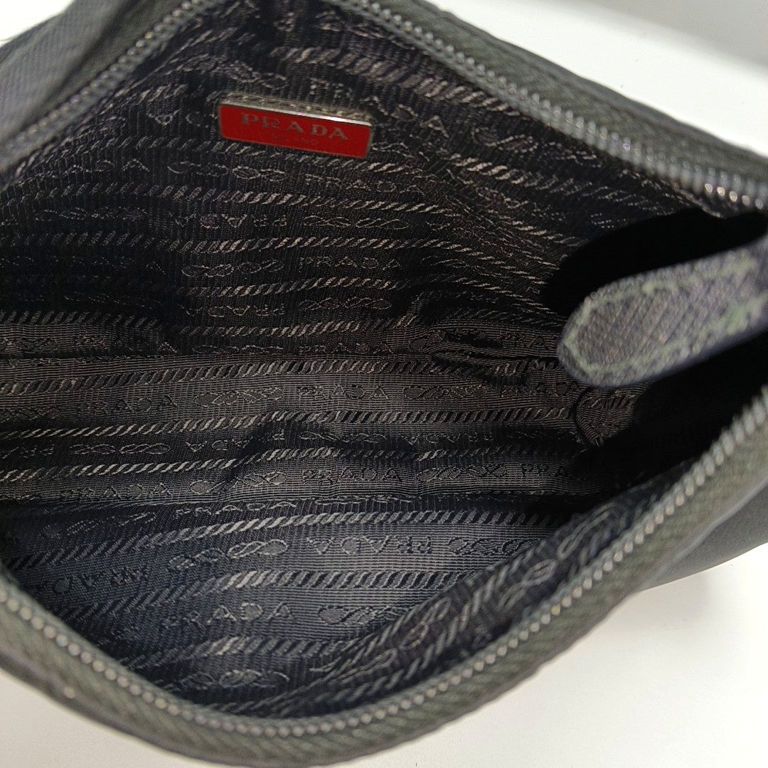 Authenticated pre-owned  Re-edition2000 Mini Nylon Black - Top Handle Bag at Looply