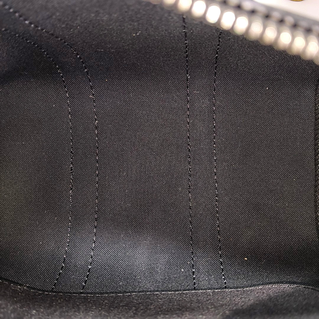 KEEPALL 25 Monogram Coated Canvas Black