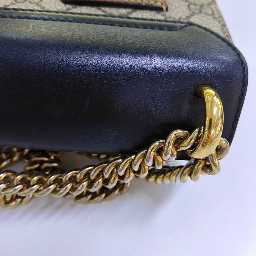 Authenticated pre-owned  Padlock Small Monogram Coated Canvas Multicolor - Shoulder Bag at Looply