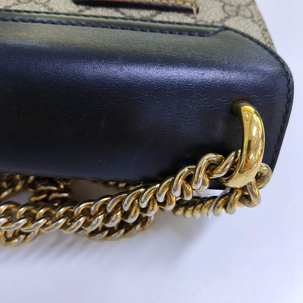 Authenticated pre-owned  Padlock Small Monogram Coated Canvas Multicolor - Shoulder Bag at Looply