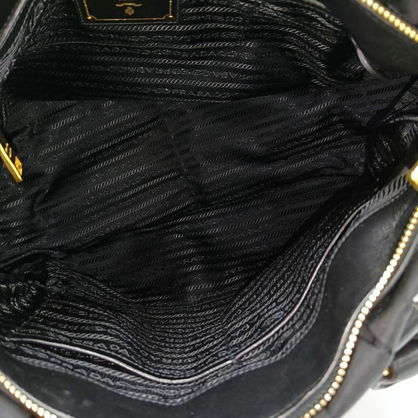Gaufre Quilted Nylon Black