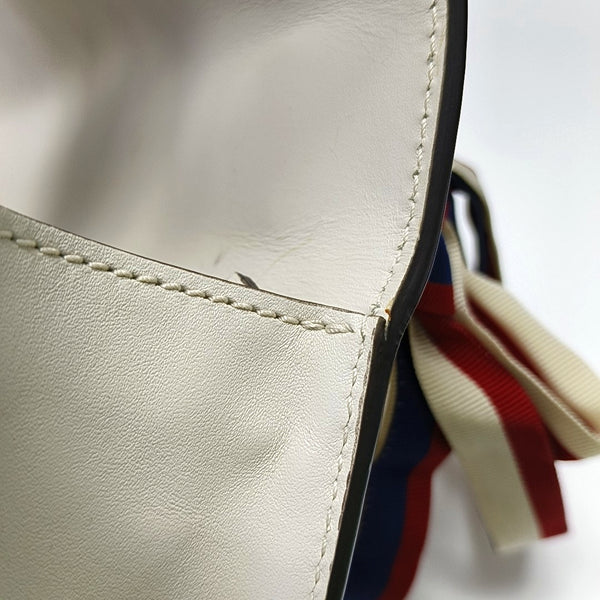 Authenticated pre-owned  Sylvie Small Calfskin White - Shoulder Bag at Looply
