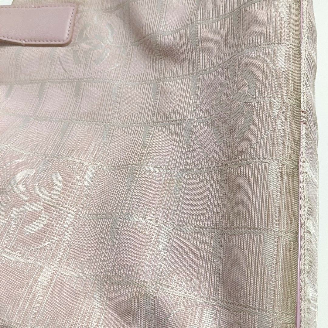Authenticated pre-owned  Travel Line Nylon Pink - Top Handle Bag at Looply
