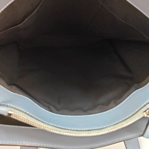 Calfskin Top Handle Bag Blue