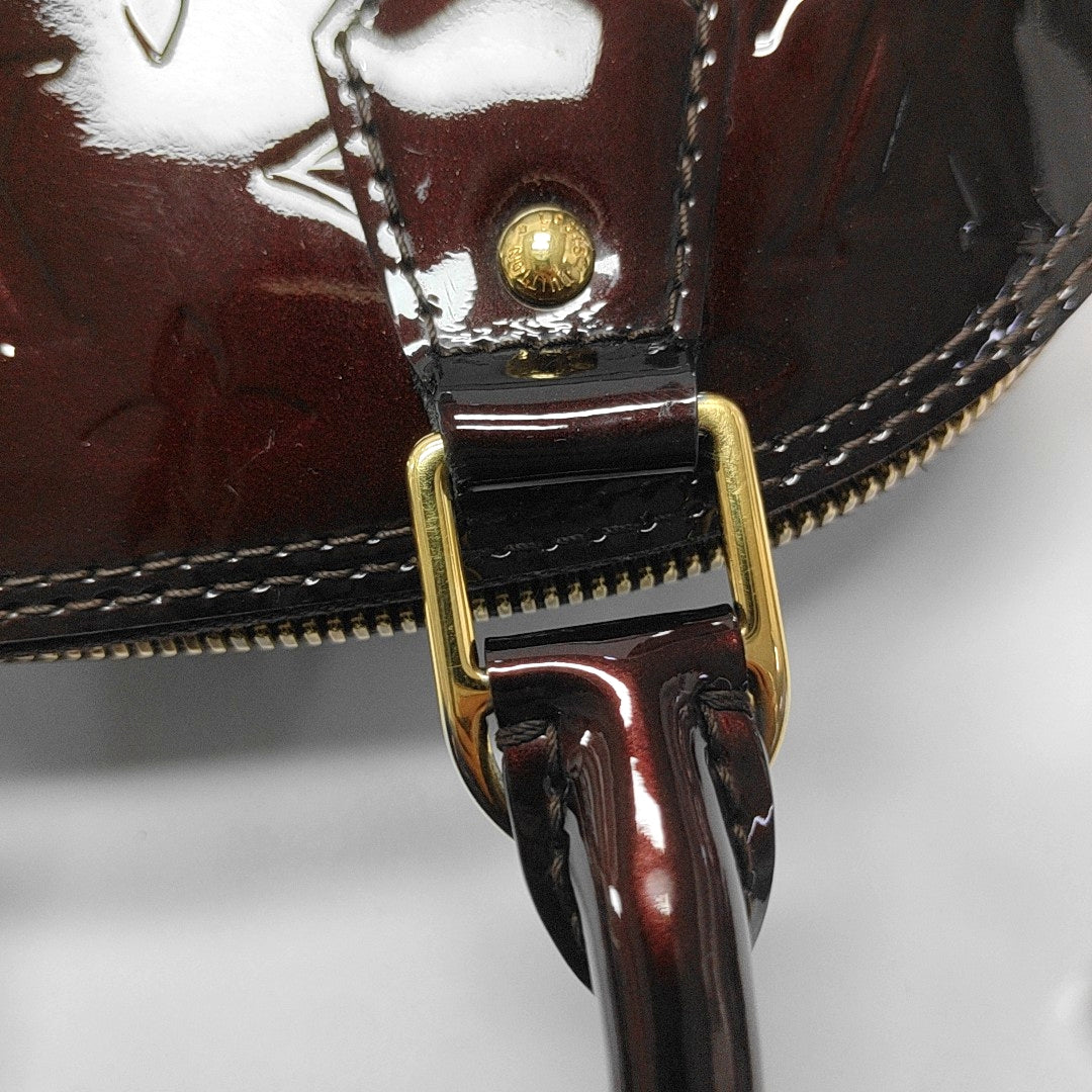 Authenticated pre-owned  Alma BB Patent Leather Burgundy - Shoulder Bag at Looply