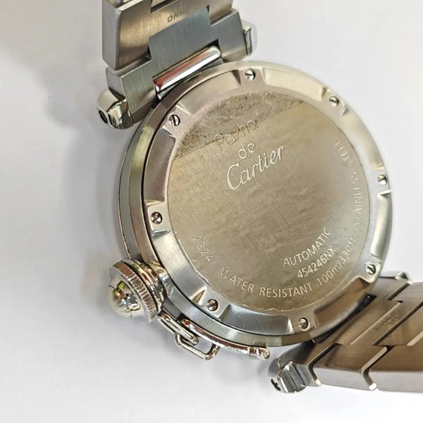 PREMIERE Reloj de cuarzo de acero inoxidable negro de 20 mm
