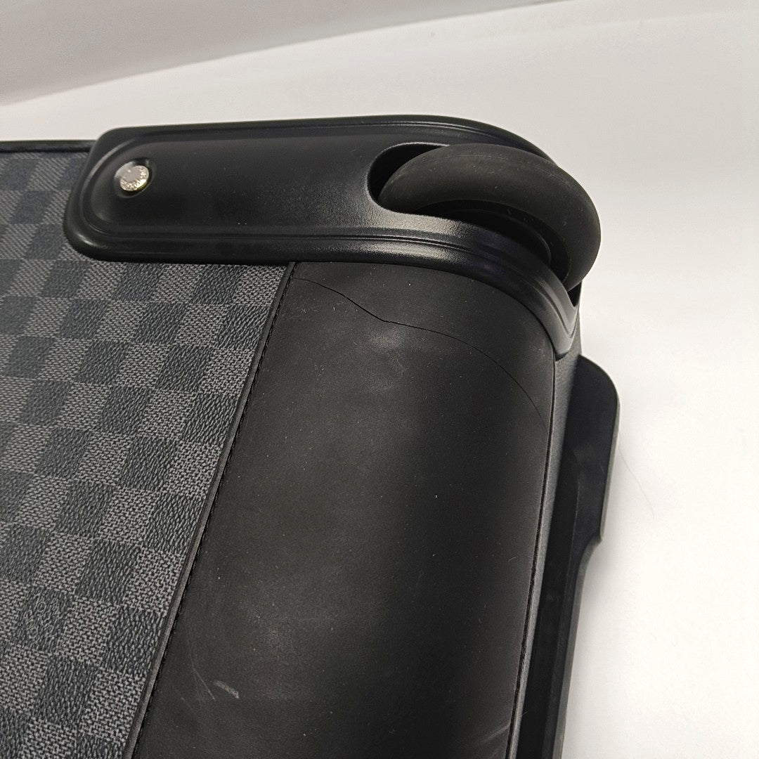Authenticated pre-owned  Pegase 55 Damier Graphite Coated Canvas Black - Luggage at Looply