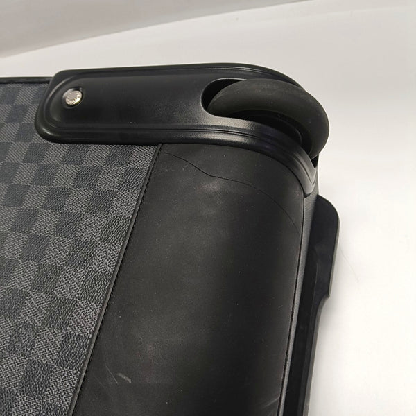 Authenticated pre-owned  Pegase 55 Damier Graphite Coated Canvas Black - Luggage at Looply