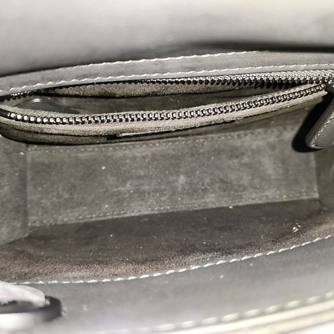 Lady Dior Mini Cannage Calfskin Black