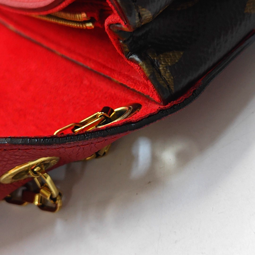 Authenticated pre-owned  Pallas Monogram Coated Canvas Brown - Shoulder Bag at Looply
