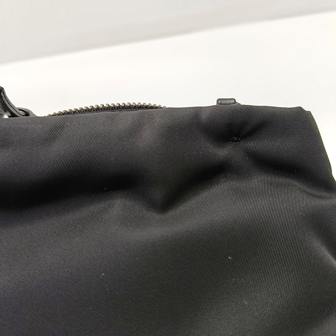 Authenticated pre-owned  Nylon Black - Top Handle Bag at Looply