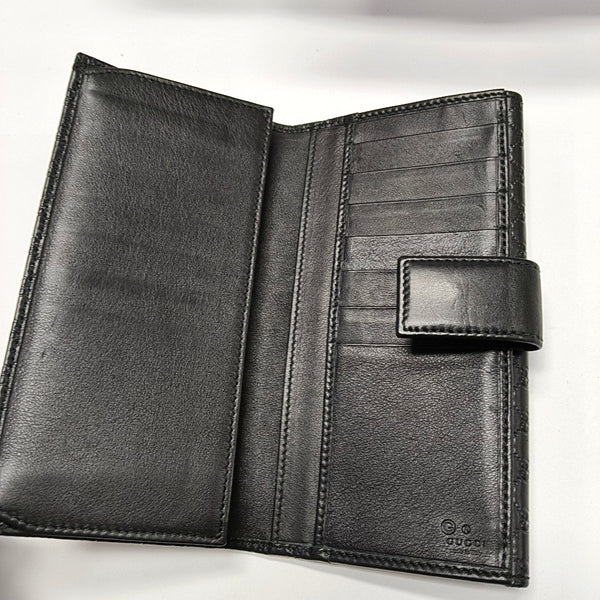 Authenticated pre-owned  Microguccissima Monogram Calfskin Black Wallet - Wallet at Looply