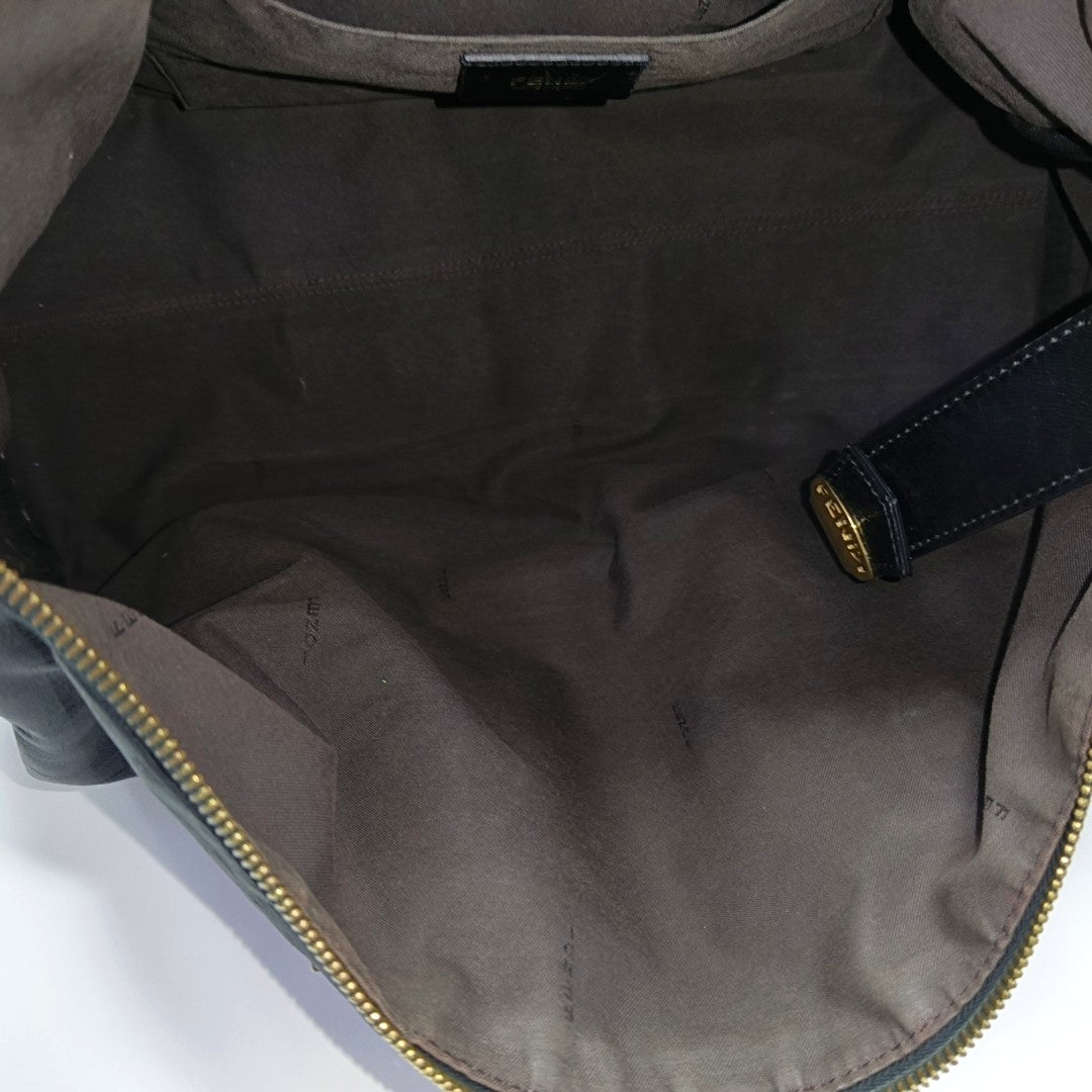 Canvas Top Handle Bag Black