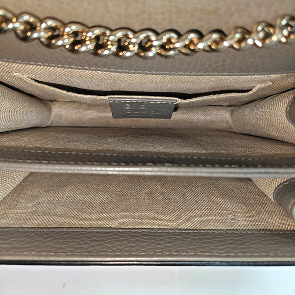 Authenticated pre-owned  Interlocking G Small Calfskin Gray - Shoulder Bag at Looply
