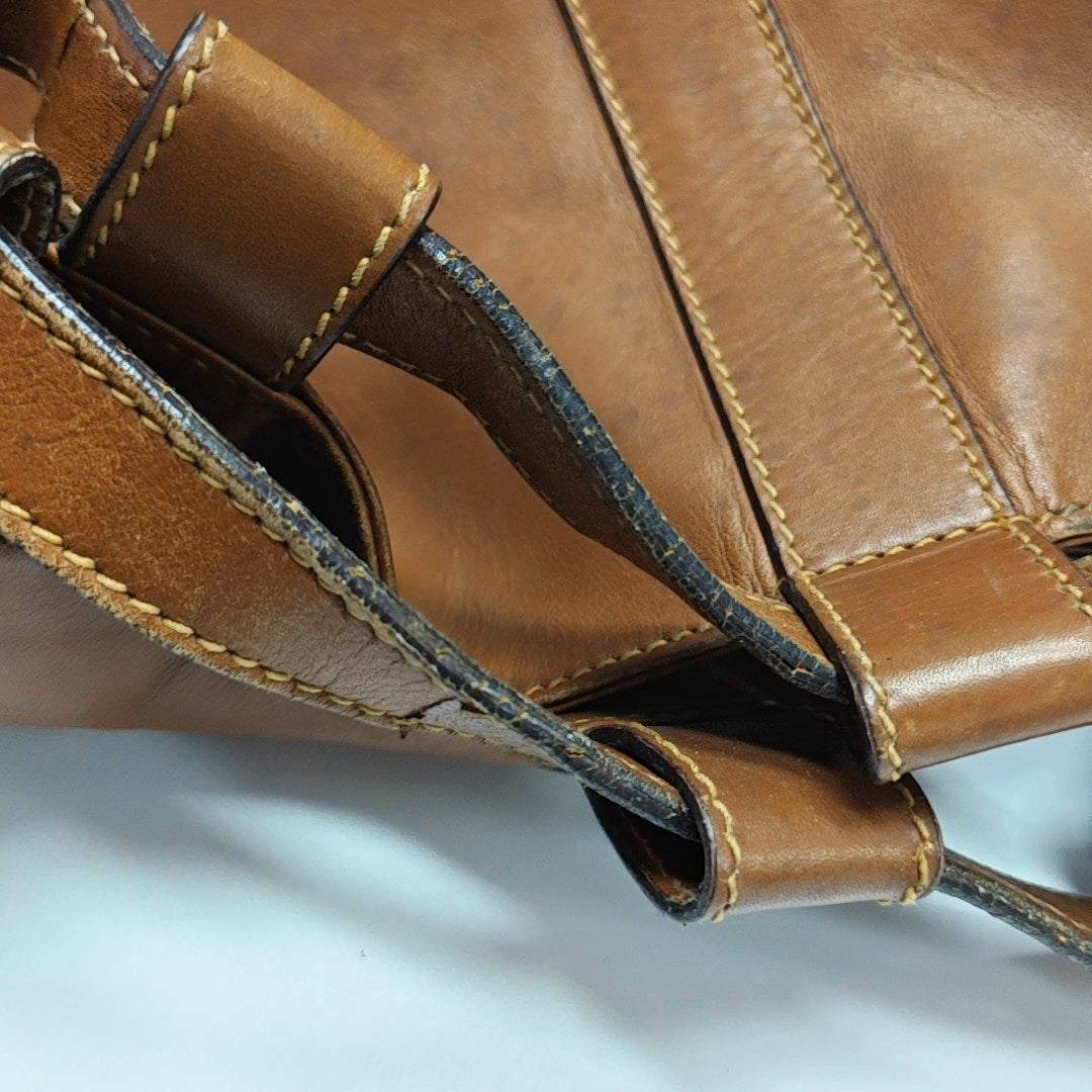 Authenticated pre-owned  Ophidia Calfskin Brown - Backpack at Looply
