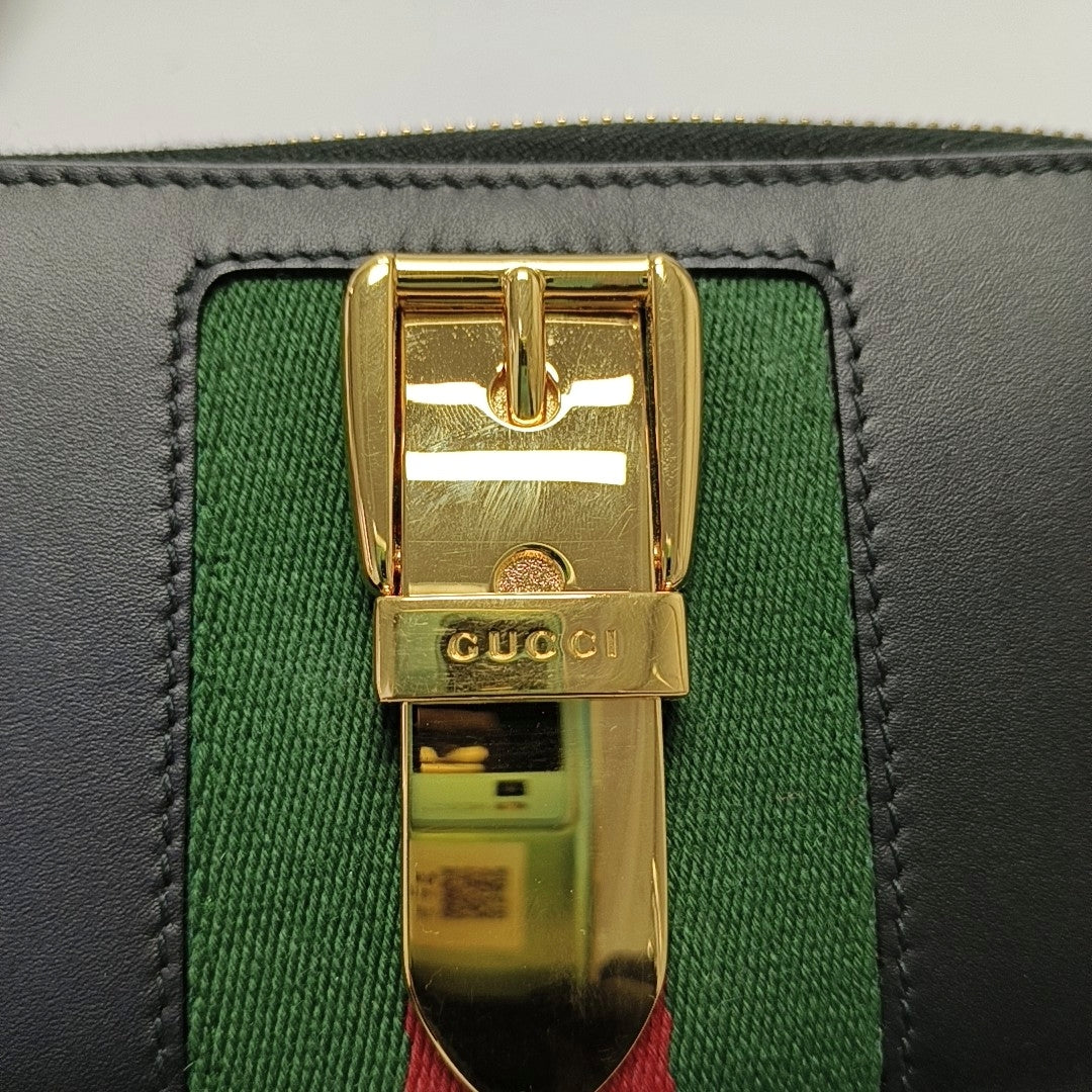 Authenticated pre-owned  Sylvie Calfskin Black Wallet - Wallet at Looply