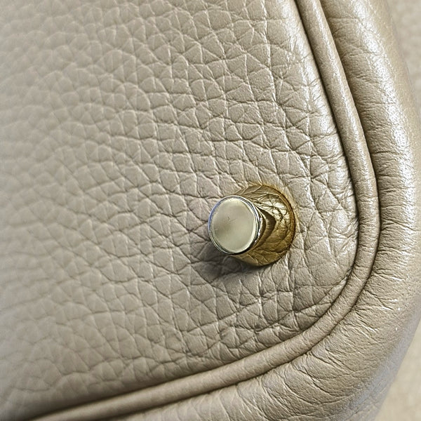 Authenticated pre-owned  Picotin Lock 18 Clemence Gray - Top Handle Bag at Looply