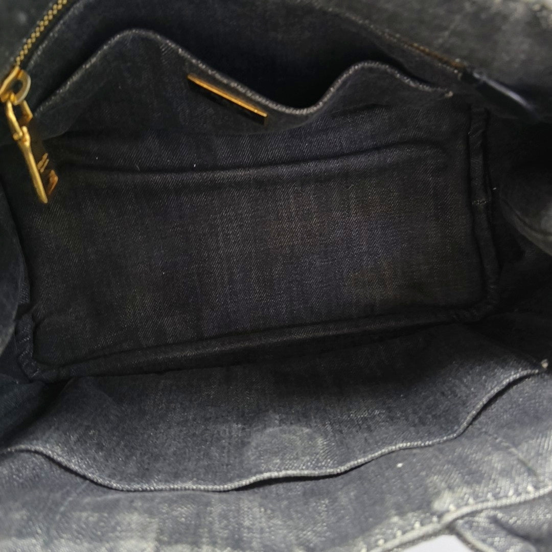 Denim Quilted Denim Gray