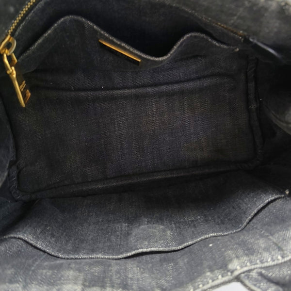 Denim Quilted Denim Gray