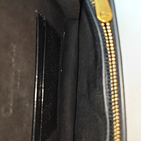 Authenticated pre-owned  Saddle Calfskin Black - Belt Bag at Looply