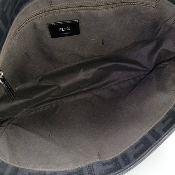 Coated Canvas Crossbody Bag Medium Black