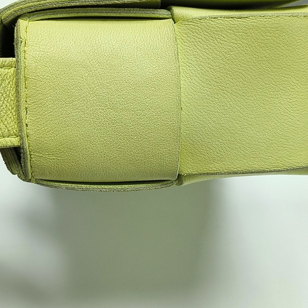 Authenticated pre-owned  Cassette Small Lambskin Yellow - Crossbody Bag at Looply