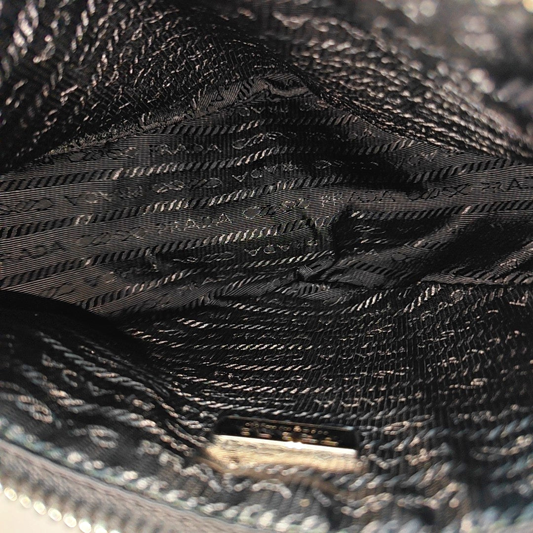 Nylon Shoulder Bag Black