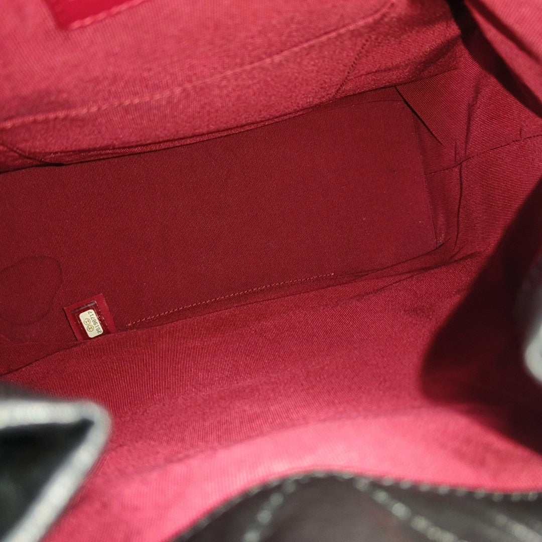GABRIELLE Large Quilted Calfskin Black