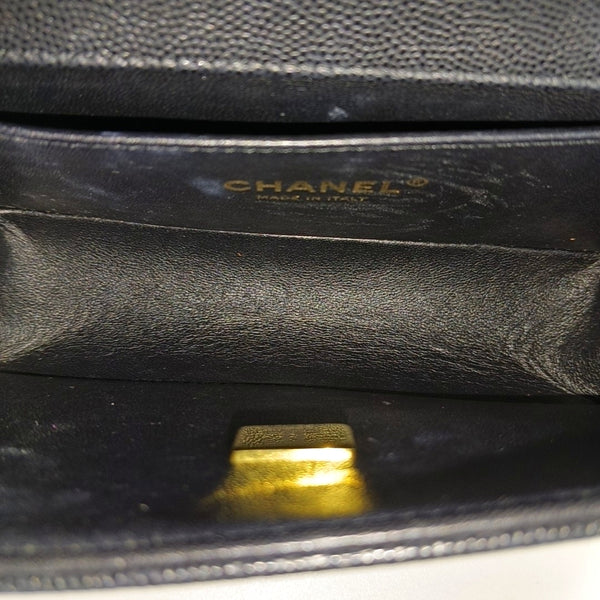 BOY CHANEL Small Quilted Grained Calfskin Black