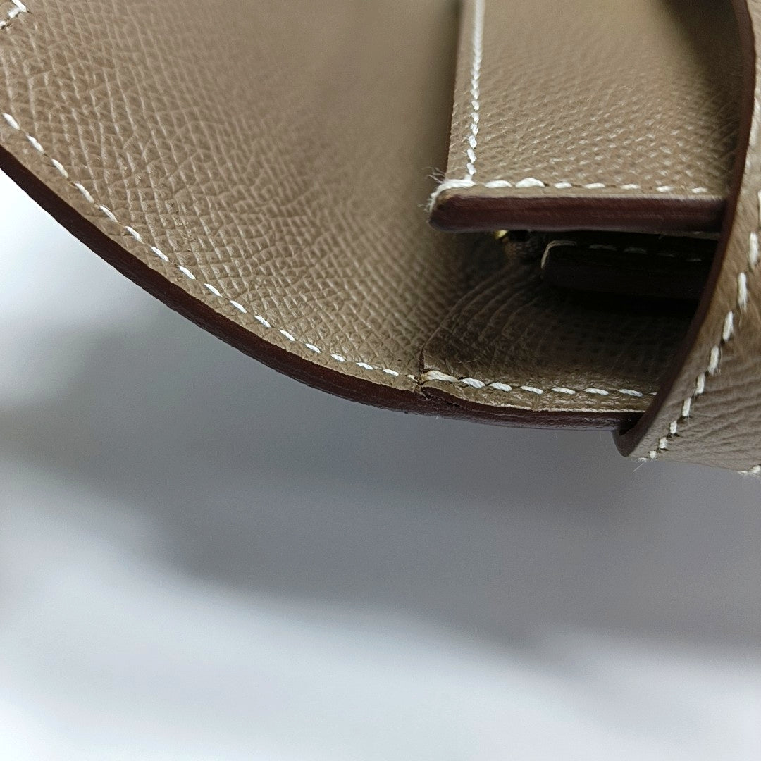 Authenticated pre-owned  Kelly Epsom Gray Wallet - Wallet at Looply