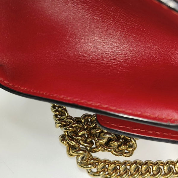 Authenticated pre-owned  Padlock Small Monogram Calfskin Red - Shoulder Bag at Looply