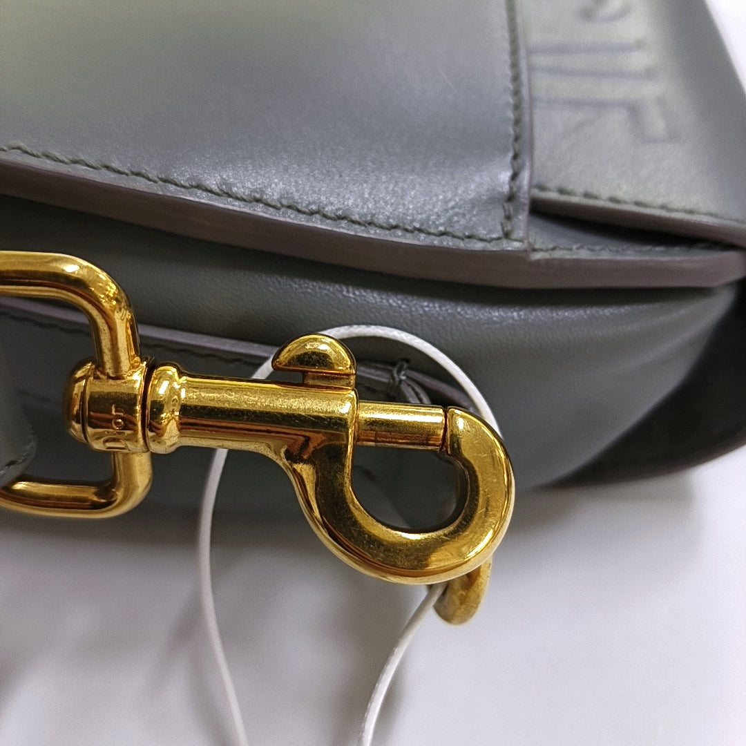 Authenticated pre-owned  Bobby Medium Calfskin Gray - Crossbody Bag at Looply