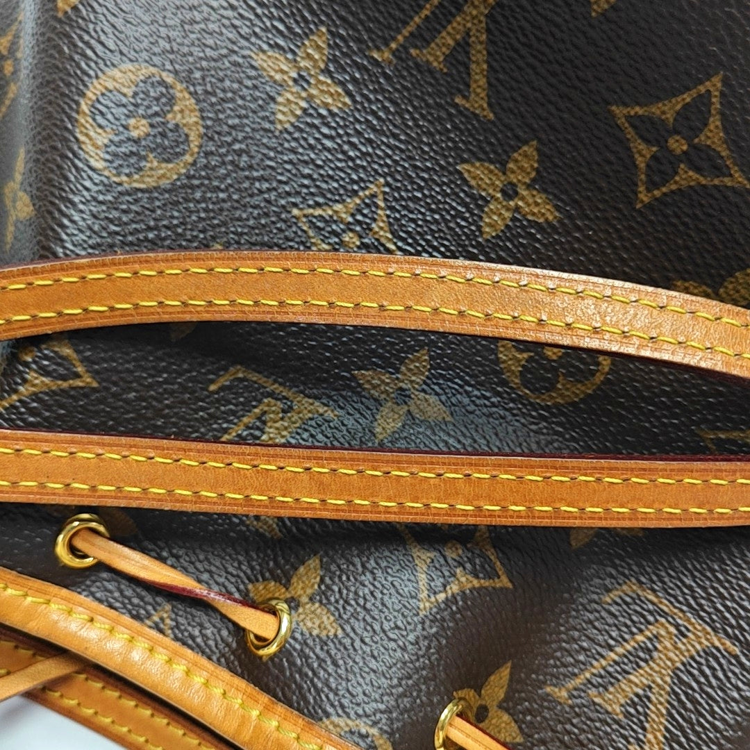 Authenticated pre-owned  Néonoé Nano Monogram Coated Canvas Brown - Shoulder Bag at Looply