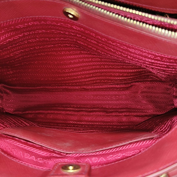Galleria Extra Large Saffiano Calfskin Red
